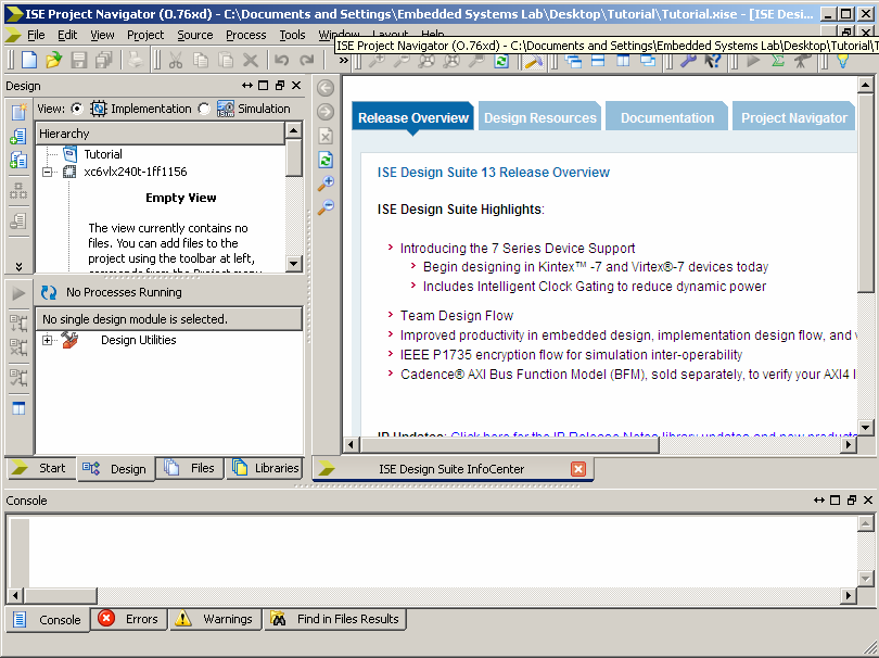 xilinx ise 14.7 test bench